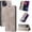 Gray, variant on Vintage Wallet Stand Phone Case for Google Pixel 7 6 5/7 6 Pro 6A 5A, Magnetic Closure Card Holder Back Cover, Business Skin-Friendly Protective Shell(Brown,Pixel 7 pro)