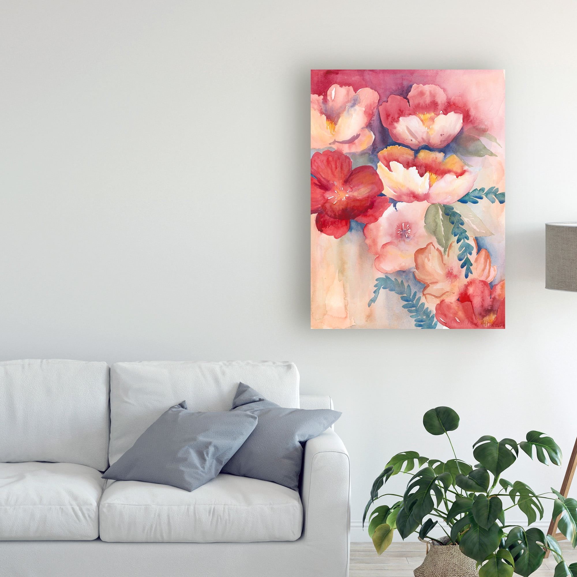 Trademark Fine Art 'Cerise Tide II' Canvas Art by Grace Popp