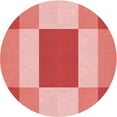 thumbnail image 1 of Ahgly Company Machine Washable Indoor Round Transitional Light Salmon Pink Area Rugs, 5' Round, 1 of 7