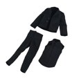 thumbnail image 4 of Figura de acción a escala 1/12, ropa en miniatura, traje de hombre, disfraz de muñeca de moda, Negro, 4 of 9