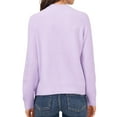 thumbnail image 3 of Vince Camuto Women's Ribbed Hem & Cuff Mock Neck Sweater (Azalea, XL), 3 of 3