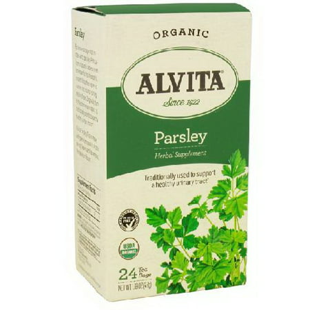 Alvita thés biologiques La caféine Persil gratuite Sachets de thé - 24 Ea