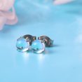 thumbnail image 7 of Limerencia Titanium Hypoallergenic Stud Earrings, Moonstone Earrings for Men and Women, 7 of 7