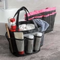 thumbnail image 4 of Ediodpoh Mesh Shower Caddy Portable For College Dorm Room Bath Caddy Shower Bag With Hanging Handle Black, 4 of 8