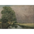 thumbnail image 2 of John Dunthorne 18x14 Gold Ornate Wood Frame and Double Matted Museum Art Print Titled - The Rainbow, Near Salisbury, 2 of 4