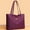 Purple #0, variant on Women's Large Tote Bag | Yoga Mat Buckle Shoulder Bag | Nylon Work & Gym Bag | 34x11x28cm | Black/Blue/Purple/Green | Zippered Pockets & Organizer | For Office, School, Travel