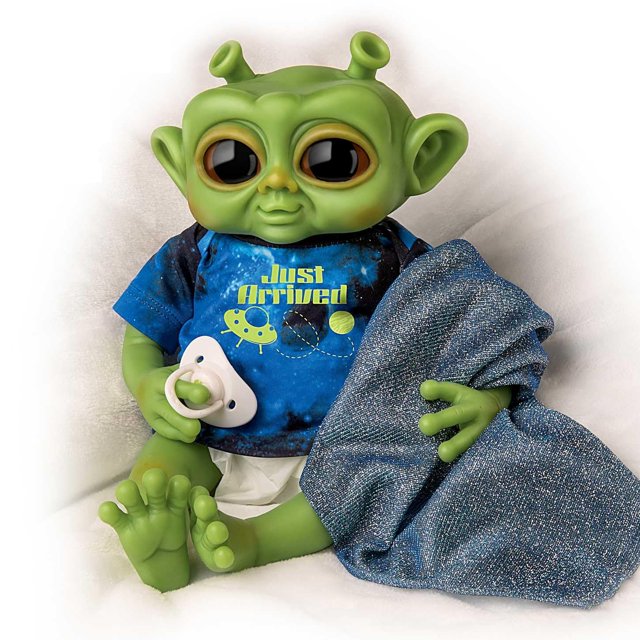 Muñeca Bebé Alienígena The Ashton-Drake Galleries con Ropa que Brilla