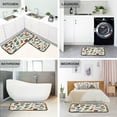 thumbnail image 4 of 2-Piece Kitchen Rugs Set Non-Slip Mats Carpet Floor for Kitchen, Bathroom (19.7"x27.6" & 19.7"x47.2") Christmas Spices and Holly Leaves, 4 of 7