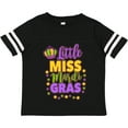 thumbnail image 3 of Inktastic Little Miss Mardi Gras with Crown and Dots Girls Toddler T-Shirt, 3 of 5
