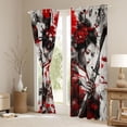 thumbnail image 3 of Feelyou Japanese Samurai Blackout Curtains Set of 2 (52x84 Each), Tokyo Anime Geisha Window Curtains, Teens Kids Boys Girls Curtains and Drapes, Window Curtains Bedroom Decor, 3 of 6