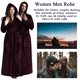 thumbnail image 5 of Bata larga con capucha para mujer Lujosa franela polar Albornoz de longitud completa Pijamas cálidos de invierno Camisón de ducha Xemadio CJWUS-2675, 5 of 7