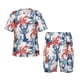 thumbnail image 1 of Balery Red Lobster Conjunto de Pijama Infantil de Manga Corta con Estampado – Ropa de Dormir de Algodón Suave-3X-Large, 1 of 6