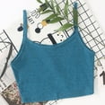thumbnail image 2 of JINMGG Tank Tops for Women under $5,Women Ladies Solid Sleeveless Pullover Vest Tank Crop Tops Shirts Blue L, 2 of 7