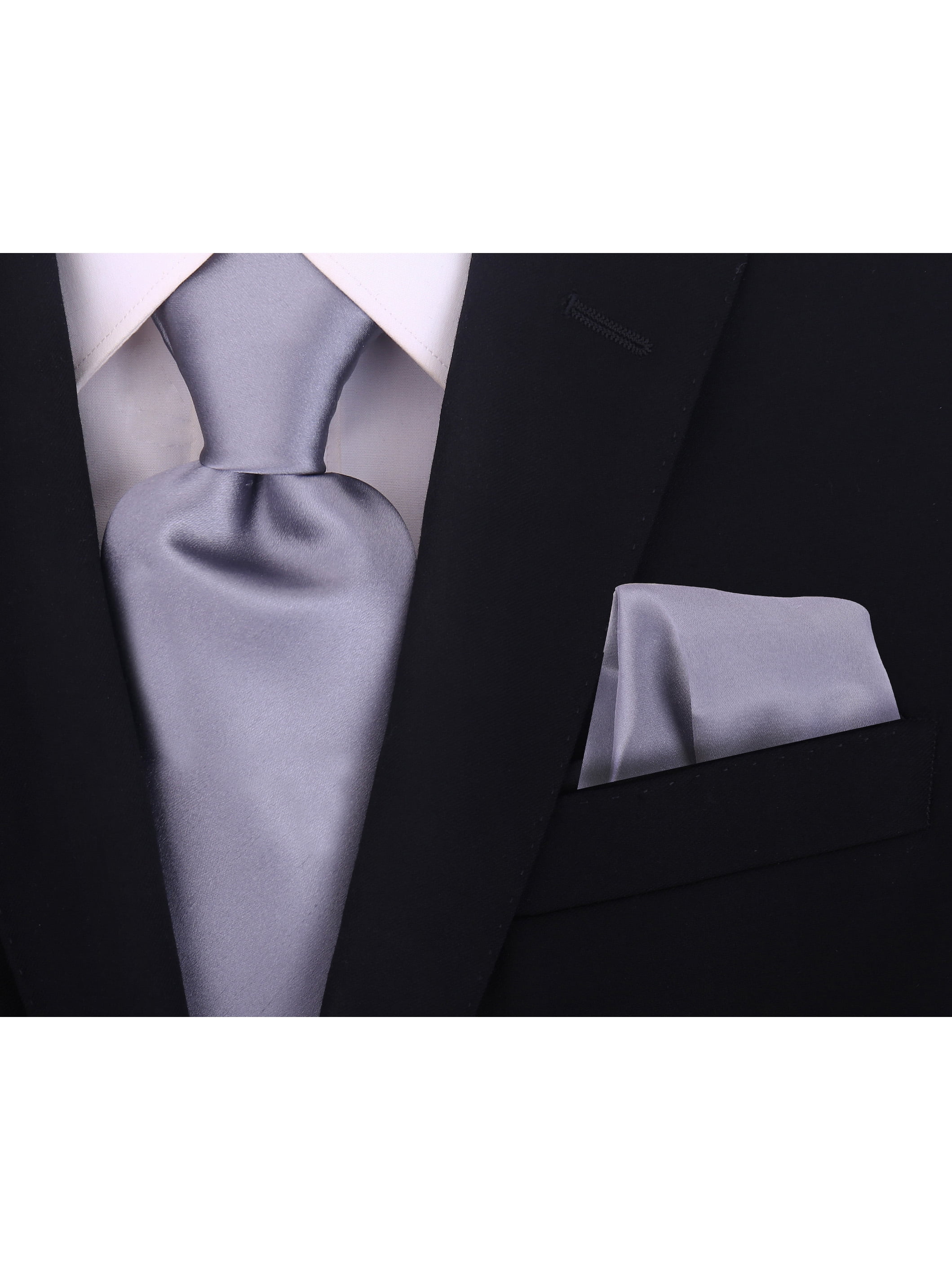 Lemon 100% Silk Solid Necktie With Handkerchief Buy 10 Of Same Color Tie For $25 Each-Men'S Neck Ties - Mens Dress Tie - Trendy Mens Ties
