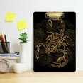 thumbnail image 6 of FMSHPON Scorpion Clipboard Hardboard Wood Nursing Clip Board and Pull for Standard A4 Letter 13x9 inches, 6 of 8