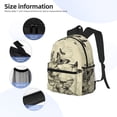 thumbnail image 5 of Lsque Vintage Floral Classic Casual Backpack - Large Capacity Water-Resistant Backpack for School, Work, Travel, and Outdoor Activities, 5 of 8
