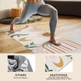 thumbnail image 4 of Orange Boho Sun, Moon and Plant Pattern Hot Yoga Mat Towel Non Slip for Hot Yoga - Quick-Drying Yoga Mat Cover with 4 Corner Pockets with Travel Bag - Hot Yoga Towel Non Slip 74"x26", 4 of 6