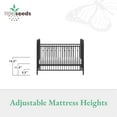 thumbnail image 6 of Little Seeds Monarch Hill Ivy Metal Baby Crib, Black, 6 of 12