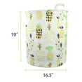 thumbnail image 6 of Orino Pineapple Laundry Baskets, Waterproof 1-Bin Laundry Basket with Handle, Yellow, 1 Count, 6 of 6