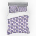 thumbnail image 2 of Floral Duvet Cover Set, Spring Pattern with Delicate Flower Bunch, Bedding Set with Shams and Fitted Sheet, 3 Sizes, by Ambesonne, 2 of 3