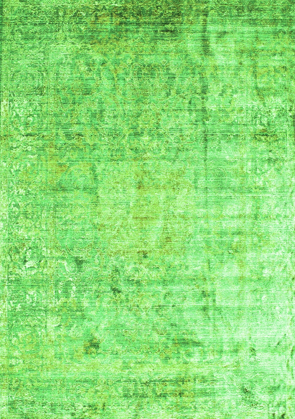 Ahgly Company Indoor Rectangle Abstract Green Contemporary Area Rugs, 8 ...