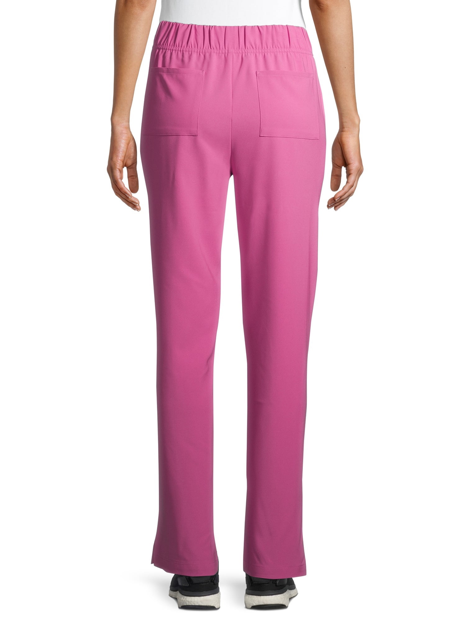 ClimateRight by Cuddl Duds Modern Fit Straight-Leg Flat Front Scrub Pant (Women's Petite), 1 Count, 1 Pack