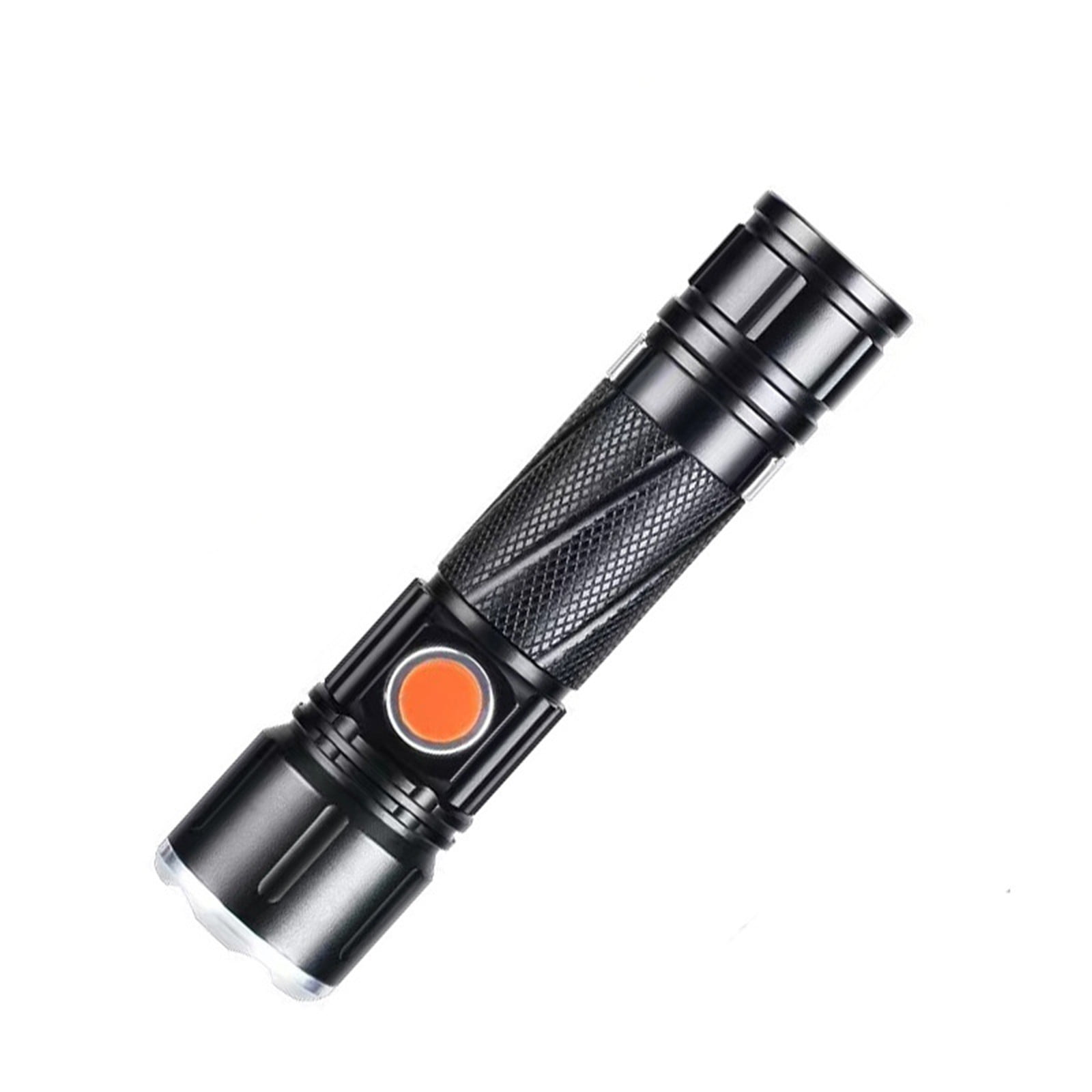 Yunuuuoa 4 Packs Rechargeable LED Flashlight with Magnet, Zoomable Spotlight Floodlight, USB Charging, Portable Handheld Torch for Outdoor Camping Hiking Emergency