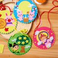 thumbnail image 1 of Applique Bag Kids Handmade Toys Mid-Autumn Festival Cloth Cartoon Rabbit Bag Art Craft Toys Kindergarten Children Gifts heqiyong LED, 1 of 2