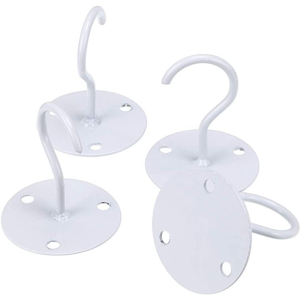 ganchos de techo para montaje en pared, soporte de metal para plantas, perchas de hierro resistentes con tornillos para colgar comederos de pájaros, linternas, campanas de viento, macetas, ganchos de JFHHH pequeña