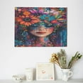 thumbnail image 6 of Fuzoiu Bohemian Colorful Flower Woman Print Canvas Wall Decorative,Modern Artwork Picture Decor Painting,Living Room Bedroom Home Office,Framed Hangable Decorative Artwork Size 30x40, 6 of 6