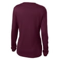 thumbnail image 7 of Yellow Rooster Women's Long Sleeve PosiCharge Competitor V-Neck Tee Maroon M, 7 of 7