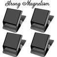 thumbnail image 4 of 4 Pack Magnetic Clips Black | Refrigerator Magnets | Fridge Magnet Clip Magnets | Metal Magnet Clip for Whiteboard, 4 of 5