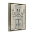 thumbnail image 4 of Stupell Industries Detailed Architecture Door Town & City Drawing Brown Floater Framed Art Print Wall Art, 25 x 31, 4 of 10