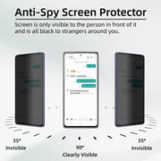 UYWGF-【2+1 Pack】 Designed for Samsung Galaxy Note 20 Privacy Screen Protector【Support Fingerprint Unlock】 9H Tempered Glass,AntiSpy Film Compatible with Samsung Galaxy Note20 5G