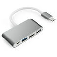 thumbnail image 1 of pieza tipo c hub one drag cuatro usb splitter teléfono móvil computadora portátil alta velocidad todo en uno-HUB2.0 plateado, 1 of 2