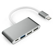 1 piece type-c hub one drag four usb splitter mobile phone notebook computer high speed all-in-one HUB2.0 silver