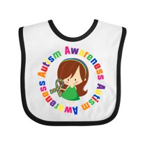 Inktastic Autism Awareness Girl Girls Baby Bib
