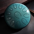thumbnail image 3 of 11-Note 6-Inch Ethereal Tongue Drum, Malachite Handpan Percussion Instrument for Music Therapy, Meditation, Relaxation & Creative Play, 3 of 5