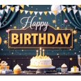 thumbnail image 4 of Decorative Design Birthday Banner Colorful Balloons Birthday Party Backdrop Cake Decoration Happy Birthday for Birthday Party Event Decoration Holiday Celebration, 4 of 8