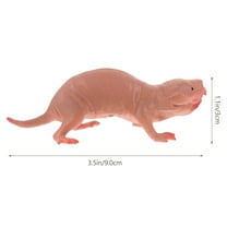 SEWCHICS Mole Figurine Ornament Mole Model Beige Plastic 1Pcs