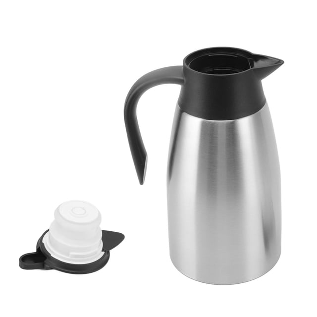 Stainless Steel Thermal Coffee Carafe,Large Capacity Press Type Thermal Pot Stainless Steel Thermal Carafe Class Leading Features