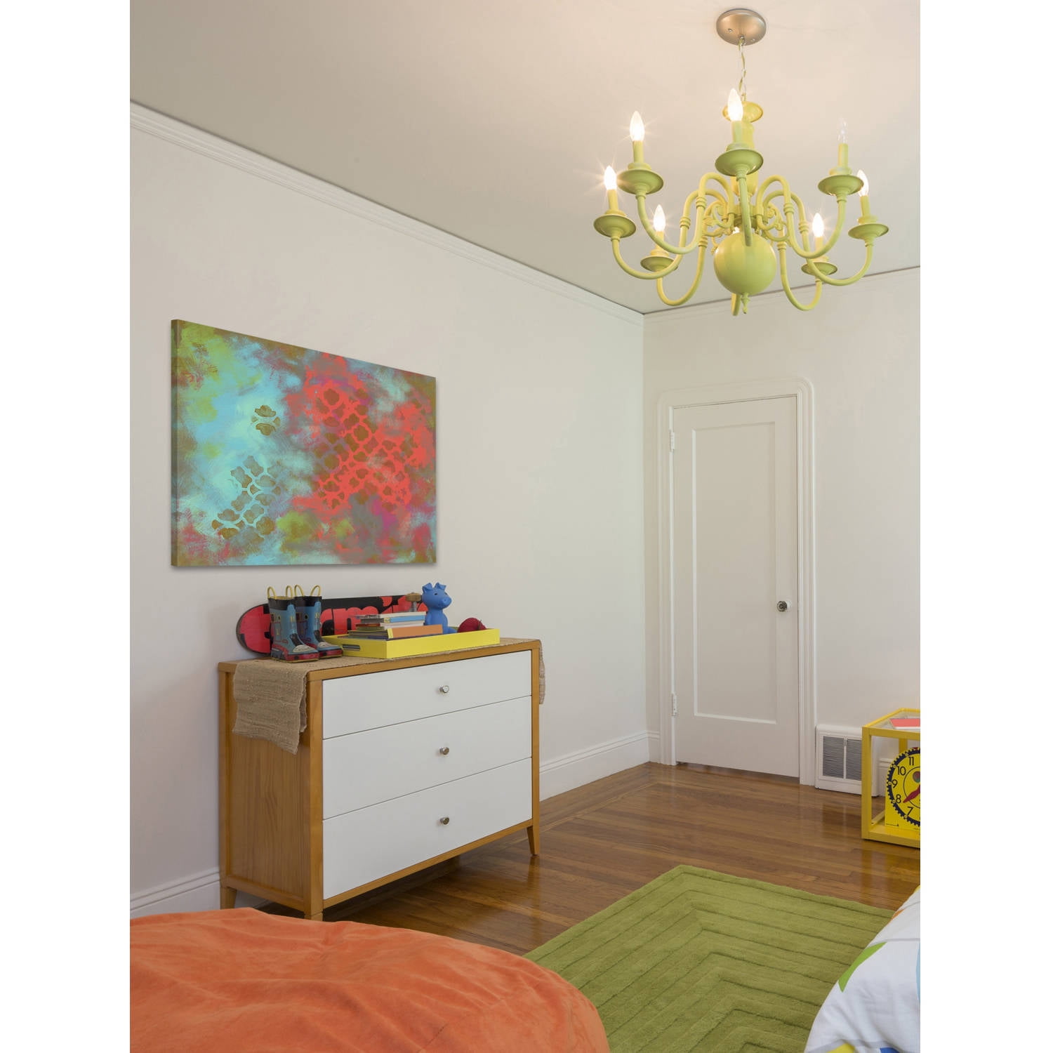 Marmont Hill "Goldmod" by Reesa Qualia Painting Print on Wrapped Canvas