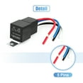 thumbnail image 4 of Unique Bargains Van Auto Car Truck 30A/40A 12V DC Plastic Socket SPDT 5 Pin 5 Wires Cable Relay, 4 of 6
