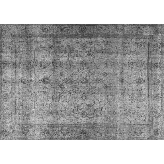 Ahgly Company Indoor Rectangle Persian Gray Traditional Area Rugs, 5' x 7'