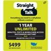 Straight Talk 12 Months Unlimited Service Plan (Email Delivery)