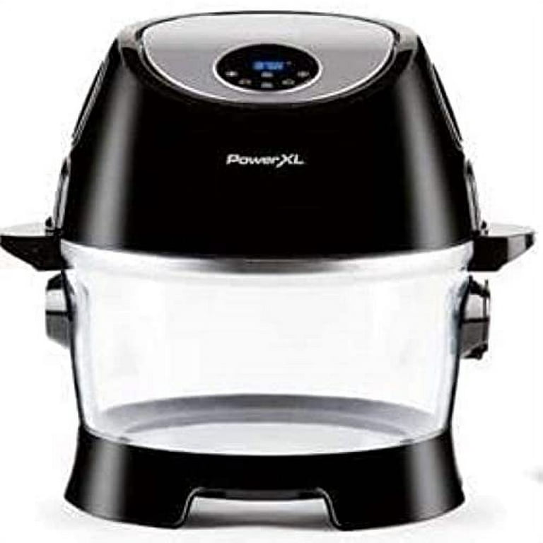 PowerXL Turbo Air Fryer, XL Large Capacity with Glass Bowl, LED
