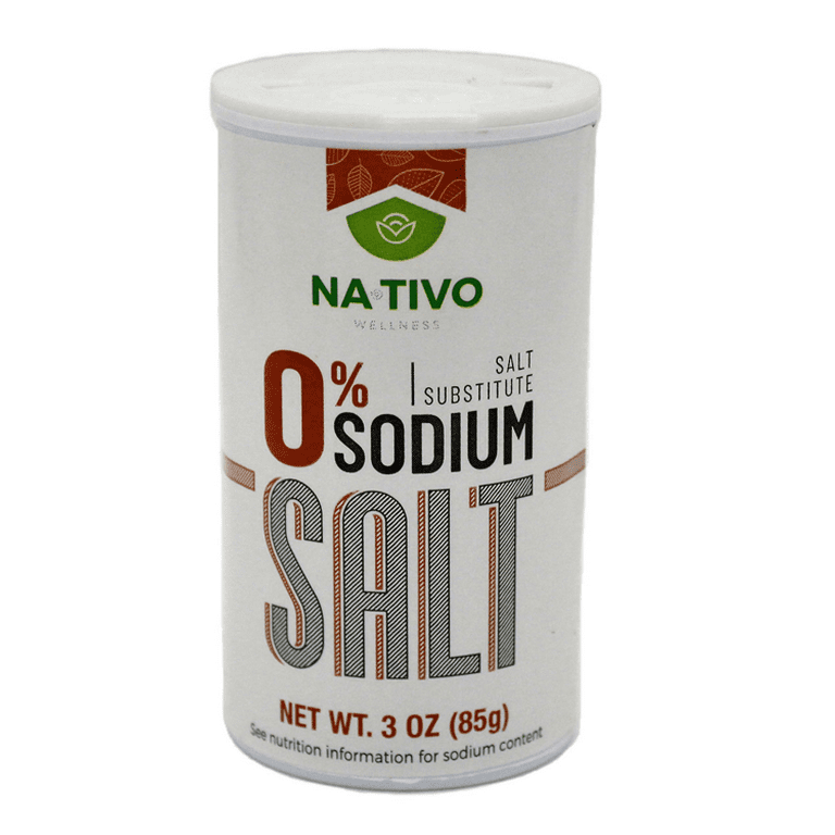 NATIVO 0% Sodium Salt for Sodium Free Diets - 3oz Pop Open Shaker 