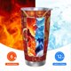 thumbnail image 5 of Año de la serpiente 2025 Feliz Año Nuevo chino 2025 Vaso de acero inoxidable Taza de café de viaje de 20 oz Taza térmica portátil con tapas, 5 of 7