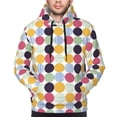 thumbnail image 5 of Bingfone Polka Dot Men'S Drawstring Hoodie Long Sleeve Pocket Sweatshirts-X-Large, 5 of 9