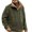Army Green, variant on Men's Vertical Pitted-Stripe Knitted Sweater Half-Zip Stand Collar Thick Warm Coat for Winter Outdoor Sports Christmas Gift,Black,XL